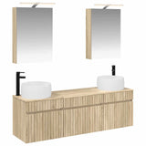 vidaXL Badkamerkast set 5 pcs Wit 50 x 14,5 x 70 cm Bewerkt hout
