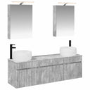 vidaXL Badkamerkast set 5 pcs Wit 50 x 14,5 x 70 cm Bewerkt hout