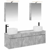 vidaXL Badkamerkast set 5 pcs Wit 50 x 14,5 x 70 cm Bewerkt hout