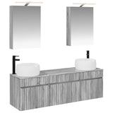 vidaXL Badkamerkast set 5 pcs Wit 50 x 14,5 x 70 cm Bewerkt hout