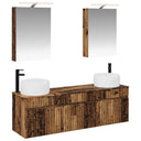 vidaXL Badkamerkast set 5 pcs Wit 50 x 14,5 x 70 cm Bewerkt hout