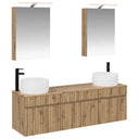 vidaXL Badkamerkast set 5 pcs Wit 50 x 14,5 x 70 cm Bewerkt hout
