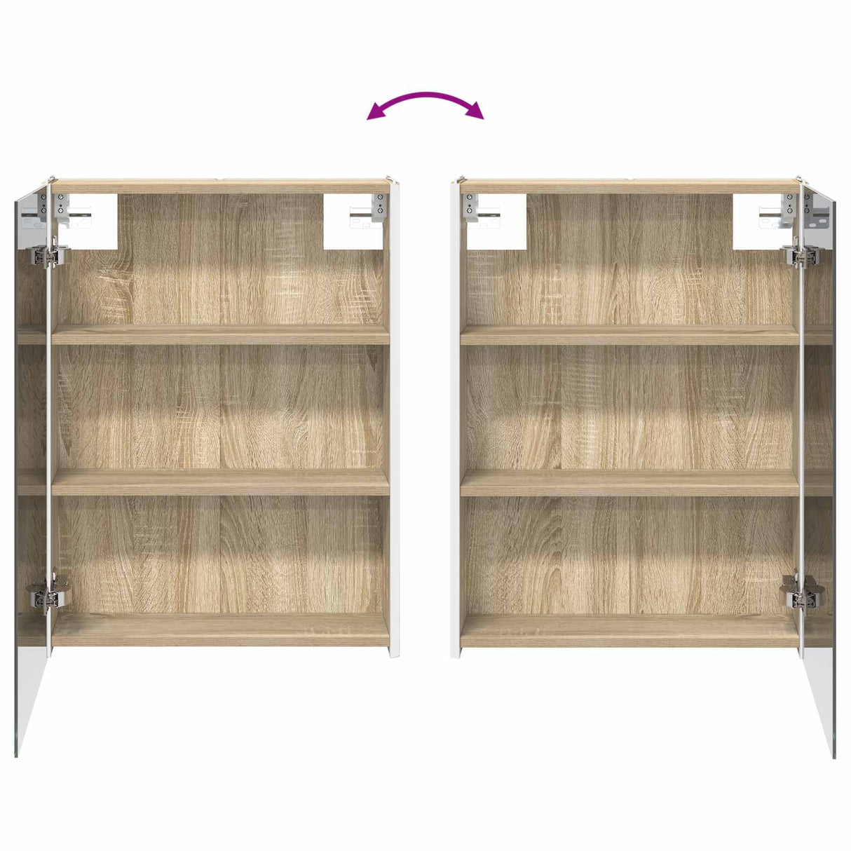 vidaXL Bathroom Cabinet Set 5 pcs Sonoma Oak Engineered Wood