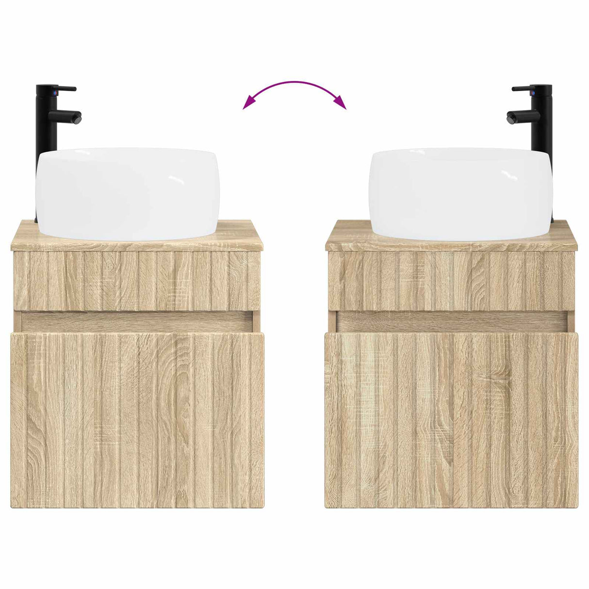 vidaXL Bathroom Cabinet Set 5 pcs Sonoma Oak Engineered Wood