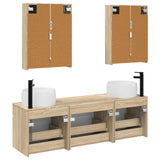 vidaXL Bathroom Cabinet Set 5 pcs Sonoma Oak Engineered Wood