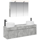 vidaXL Bathroom Cabinet Set 4 pcs White 100 x 14.5 x 70 cm Engineered Wood