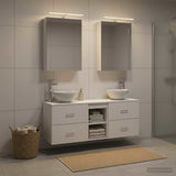 vidaXL Badkamerkast set 5 pcs Wit 50 x 14,5 x 70 cm Bewerkt hout