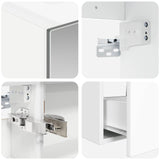 vidaXL Badkamerkast set 5 pcs Wit 50 x 14,5 x 70 cm Bewerkt hout
