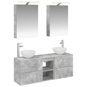 vidaXL Badkamerkast set 5 pcs Wit 50 x 14,5 x 70 cm Bewerkt hout