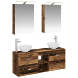 vidaXL Badkamerkast set 5 pcs Wit 50 x 14,5 x 70 cm Bewerkt hout