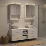 vidaXL Bathroom cabinet set 5 pcs White 50 x 14.5 x 70 cm Engineered wood