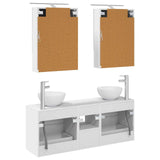 vidaXL Bathroom cabinet set 5 pcs White 50 x 14.5 x 70 cm Engineered wood