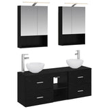 vidaXL Bathroom cabinet set 5 pcs White 50 x 14.5 x 70 cm Engineered wood