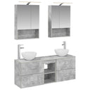 vidaXL Bathroom cabinet set 5 pcs White 50 x 14.5 x 70 cm Engineered wood