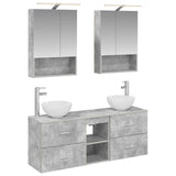 vidaXL Bathroom cabinet set 5 pcs White 50 x 14.5 x 70 cm Engineered wood