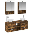 vidaXL Bathroom cabinet set 5 pcs White 50 x 14.5 x 70 cm Engineered wood