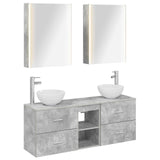 vidaXL Badkamerkast set 5 pcs Wit 53 x 15,5 x 70 cm Bewerkt hout