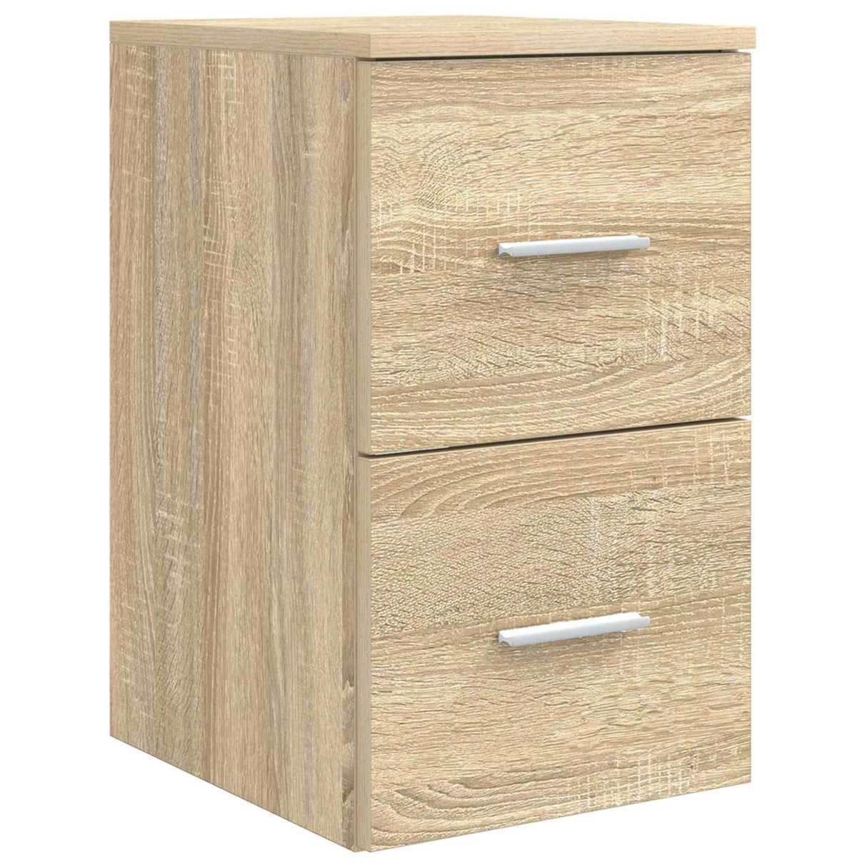 vidaXL Badkamermeubel Set 4 st Sonoma Eiken Bewerkt hout en glas