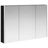 vidaXL Badkamermeubel Set 4 st Zwart eiken Bewerkt hout en glas