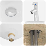 vidaXL Badkamermeubel Set 4 st Sonoma Eiken Bewerkt hout en glas