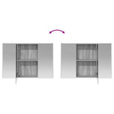 vidaXL Badkamermeubel Set 4 st Oud hout Bewerkt hout en glas
