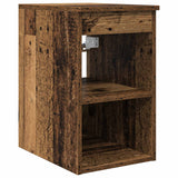 vidaXL Badkamermeubel Set 4 st Oud hout Bewerkt hout en glas