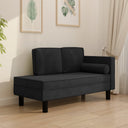 vidaXL Chaise longue met kussens en bolster fluweel lichtgrijs
