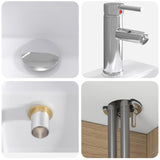 vidaXL Bathroom Furniture Set 6 Pieces Artisanal Oak Engineered Wood and Glass