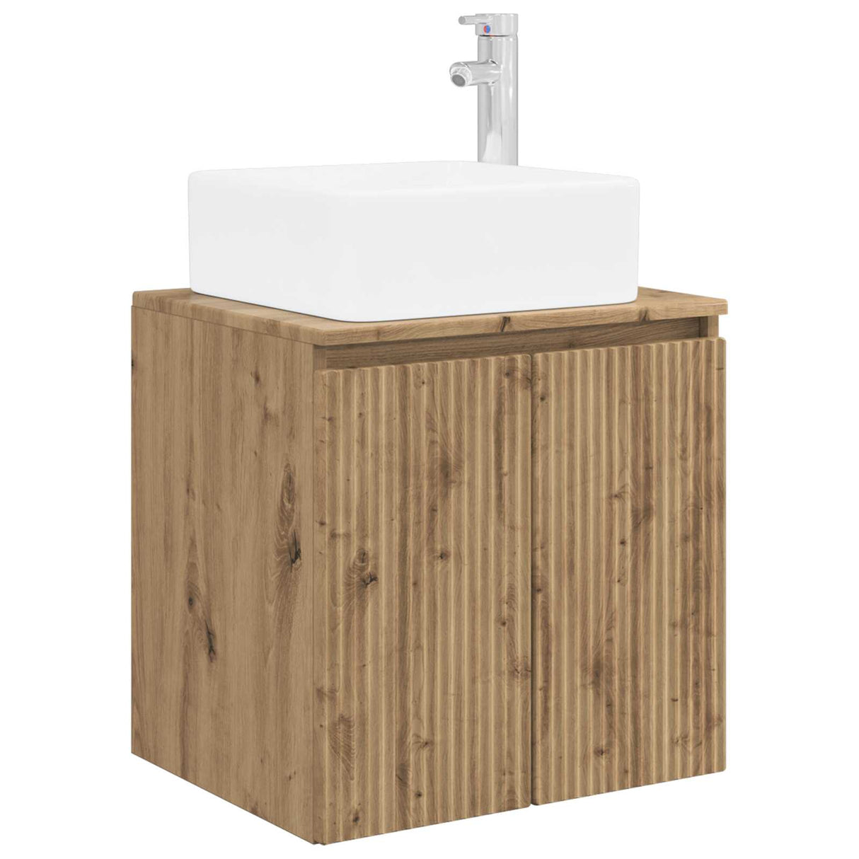 vidaXL Bathroom Furniture Set 6 Pieces Artisanal Oak Engineered Wood and Glass