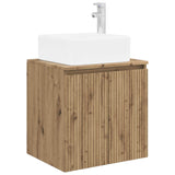 vidaXL Bathroom Furniture Set 6 Pieces Artisanal Oak Engineered Wood and Glass