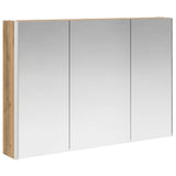 vidaXL Bathroom Furniture Set 6 Pieces Artisanal Oak Engineered Wood and Glass