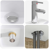 vidaXL Badkamermeubel Set 6 st Sonoma Eiken Bewerkt hout en glas