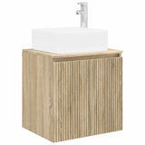 vidaXL Badkamermeubel Set 6 st Sonoma Eiken Bewerkt hout en glas
