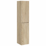 vidaXL Badkamermeubel Set 6 st Sonoma Eiken Bewerkt hout en glas