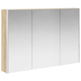 vidaXL Badkamermeubel Set 6 st Sonoma Eiken Bewerkt hout en glas