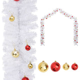vidaXL Christmas Garland Decorated with Baubles 5 m