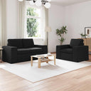 vidaXL Bank 2 pcs Lichtgrijs 182 x 80 x 82 cm Stof