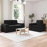 vidaXL Sofa 2 pcs Light grey 182 x 80 x 82 cm Fabric