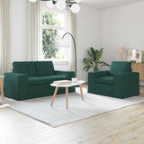 vidaXL Sofa 2 pcs Light grey 182 x 80 x 82 cm Fabric