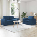 vidaXL Bank 2 pcs Lichtgrijs 182 x 80 x 82 cm Stof