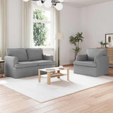vidaXL Bank 2 pcs Lichtgrijs 144 x 80 x 85 cm Stof