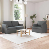 vidaXL Bank 2 pcs Lichtgrijs 144 x 80 x 85 cm Stof