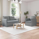 vidaXL Bank 2 pcs Lichtgrijs 136 x 82 x 85 cm Stof