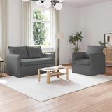 vidaXL Bank 2 pcs Lichtgrijs 136 x 82 x 85 cm Stof