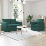 vidaXL Bank 2 pcs Lichtgrijs 136 x 82 x 85 cm Stof