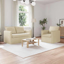 vidaXL Bank 2 pcs Lichtgrijs 136 x 82 x 85 cm Stof