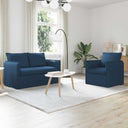 vidaXL Bank 2 pcs Lichtgrijs 136 x 82 x 85 cm Stof