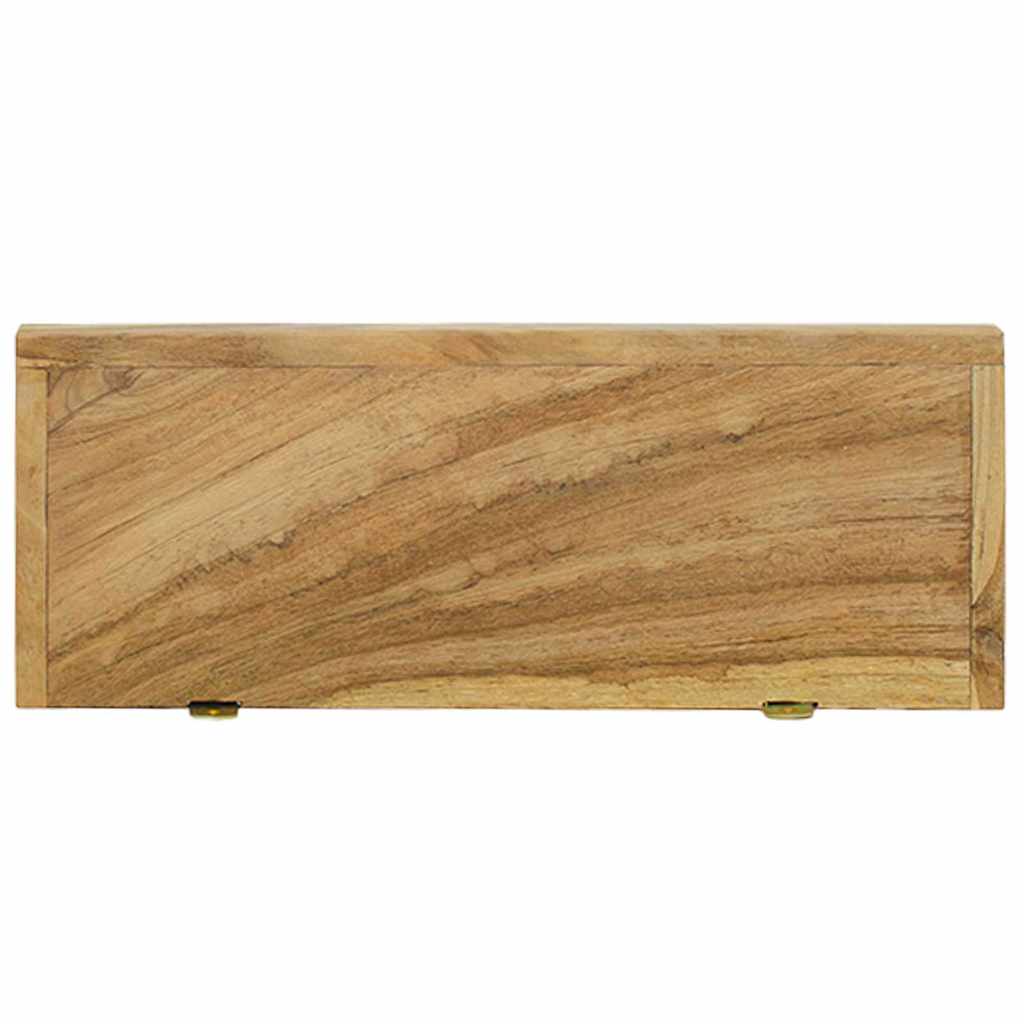 vidaXL Wandschappen 2 st 40x15x4 cm massief teakhout