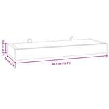 vidaXL Wandschappen 2 st 40x15x4 cm massief teakhout