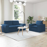vidaXL Sofa 2 pcs Light grey 182 x 80 x 82 cm Fabric